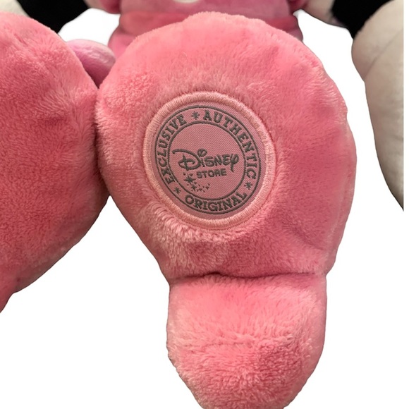 Disney Minnie Mouse Plush Pink Polka Dot Excellent Used Condition Authentic - Picture 4 of 6